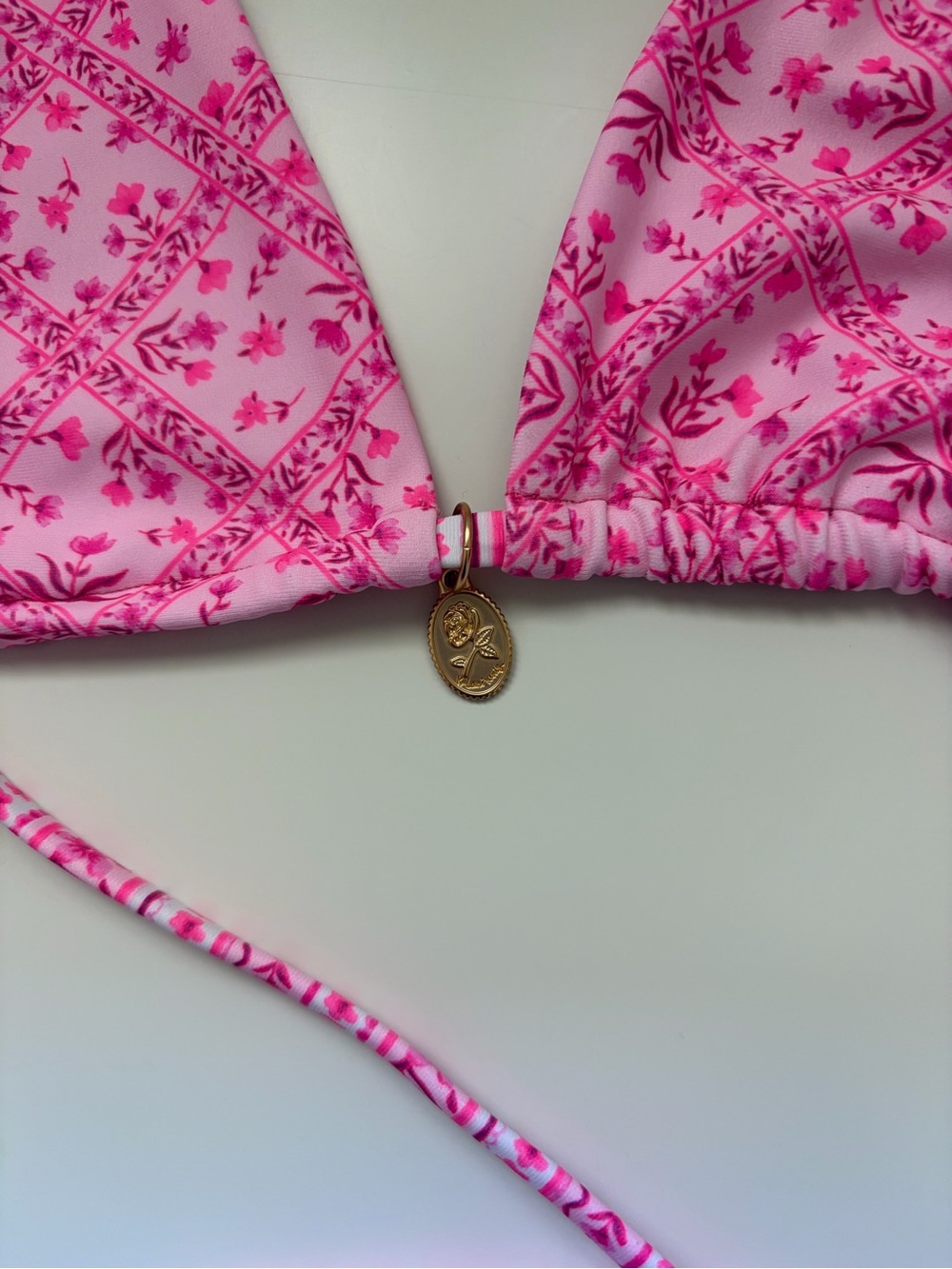 Kulani Kinis Halter Bikini Top in Starlight Saloon - Picture 4 of 6